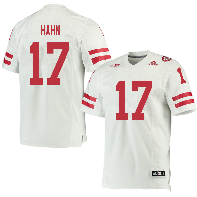 Men #17 Ty Hahn Nebraska Cornhuskers College Football Jerseys Sale-White
